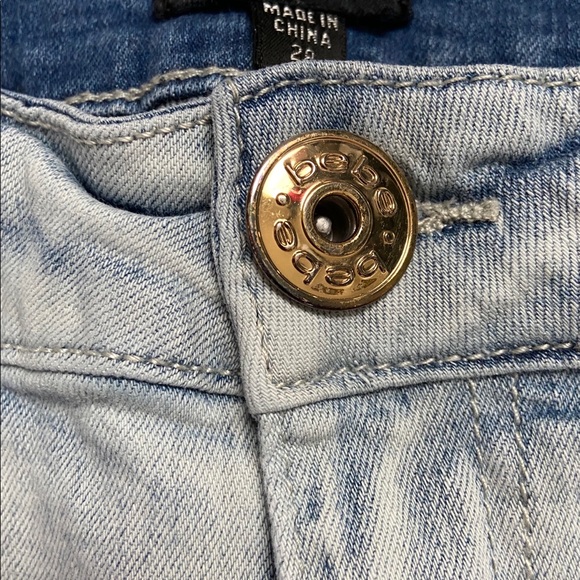 Bebe Distressed Denim Jeans - Picture 4 of 7